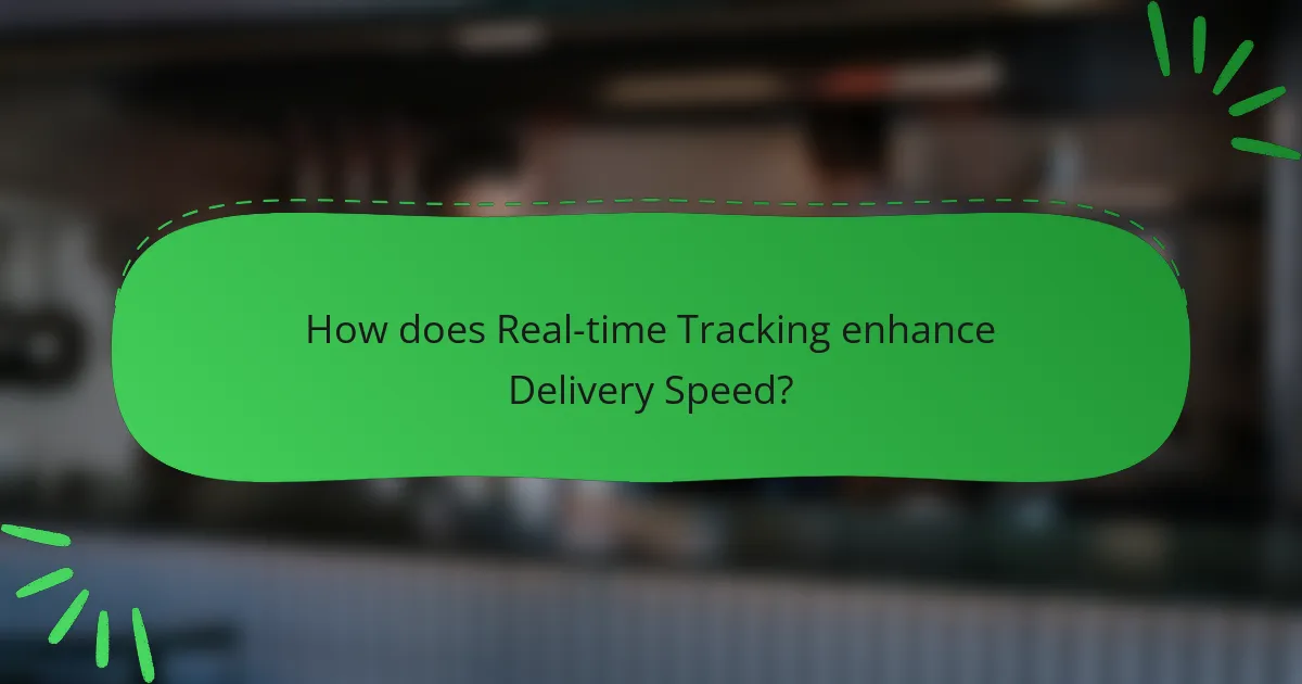 How does Real-time Tracking enhance Delivery Speed?