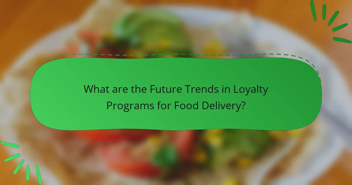 What are the Future Trends in Loyalty Programs for Food Delivery?